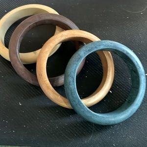Wood Bangle bracelets